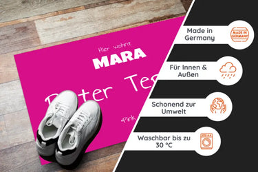 Lustige Fußmatte - Roter Teppich Pink Edition